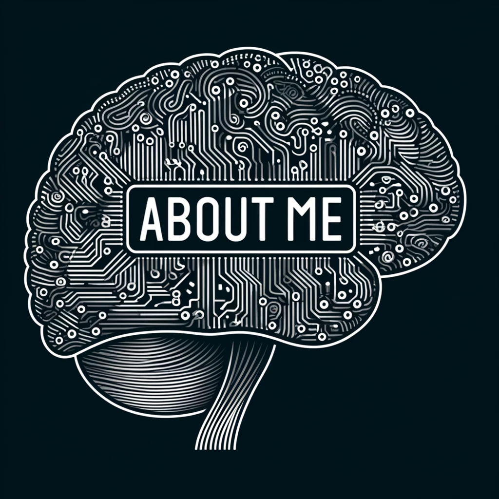 DALL·E 2024-04-05 18.51.46 - Create an image featuring a side view of the human brain, with quirky electronic patterns weaving around its contours. In the center of this compositi